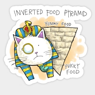 Dapper Cat - Food pyramid Sticker